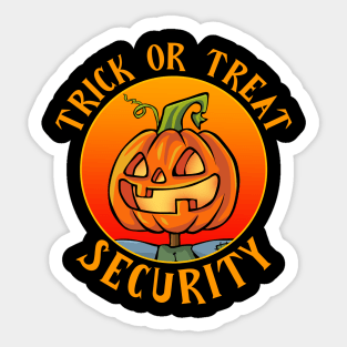 Halloween Security Trick Or Treat Parent Sticker